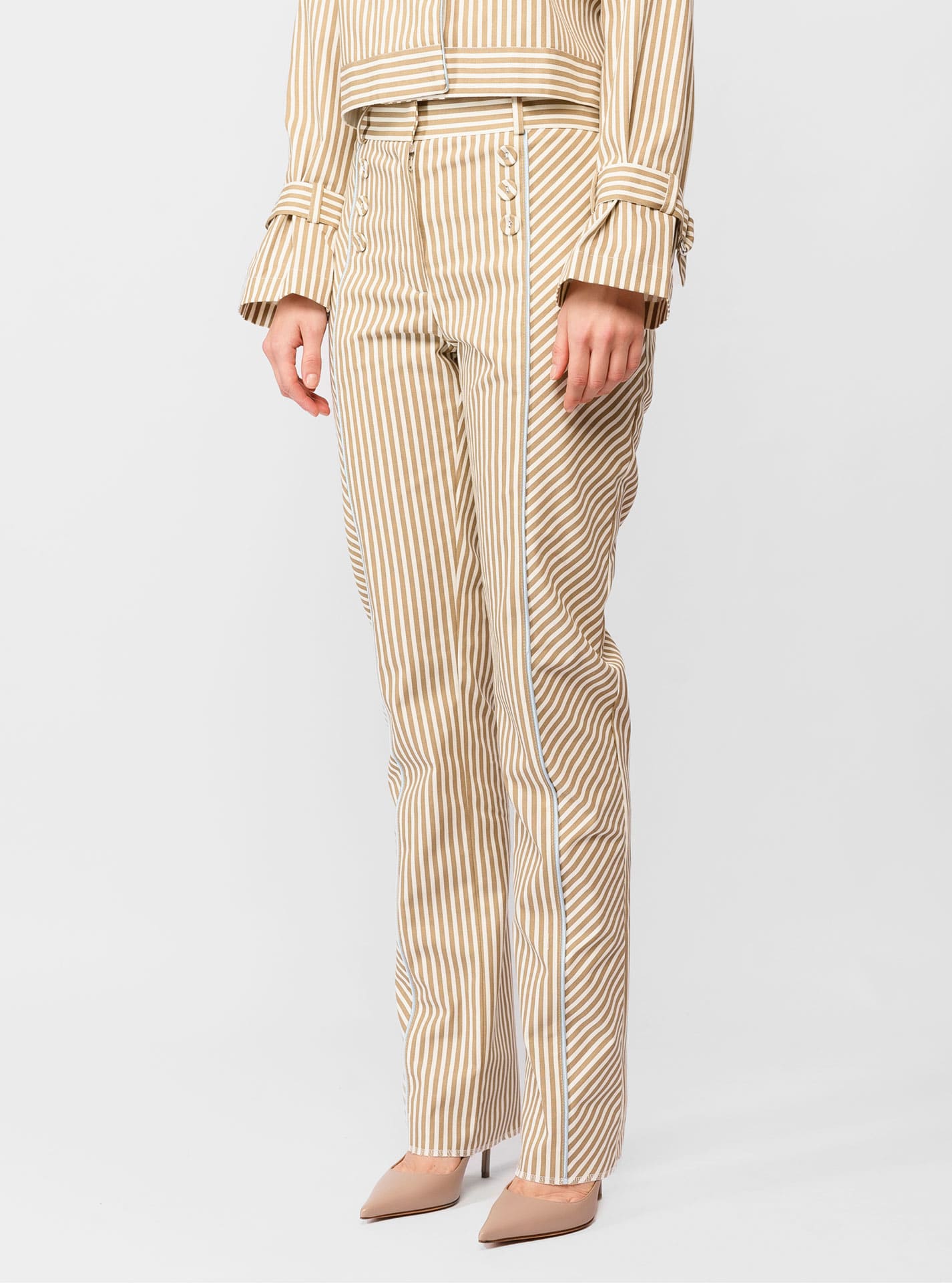 Striped trousers